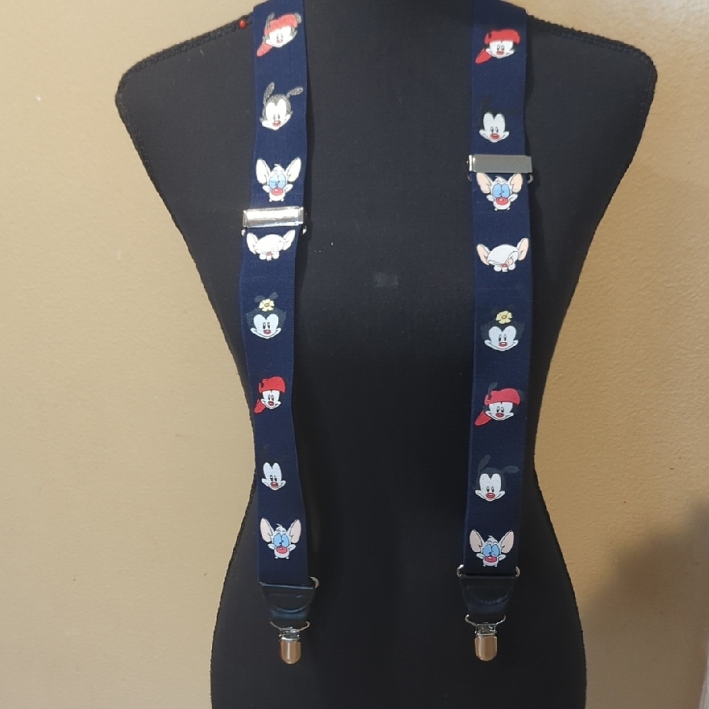 Navy Blue Cartoon Character Suspenders
